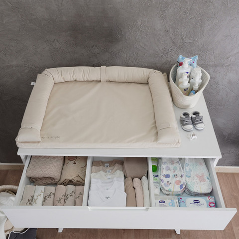 שידת אחסנה קלואי לבן קלאסי - Chloie™ Dresser Classic White 100 cm