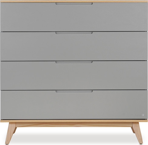 שידת אחסנה קלואי אפור/עץ - Chloie™ Dresser Graphit/Wood 100 cm