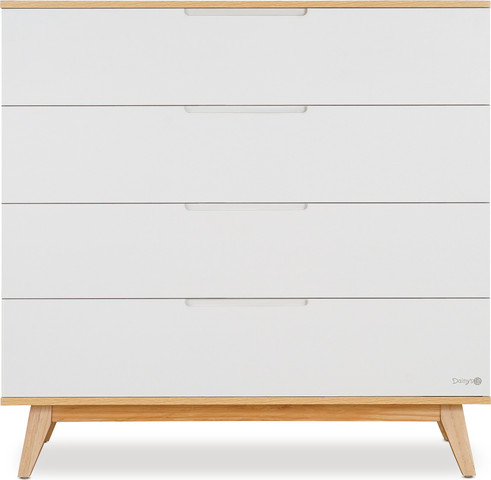 שידת אחסנה קלואי לבן/עץ - Chloie™ Dresser White/Wood 100 cm