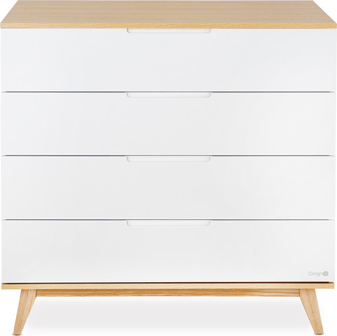 שידת אחסנה קלואי לבן/עץ - Chloie™ Dresser White/Wood 100 cm