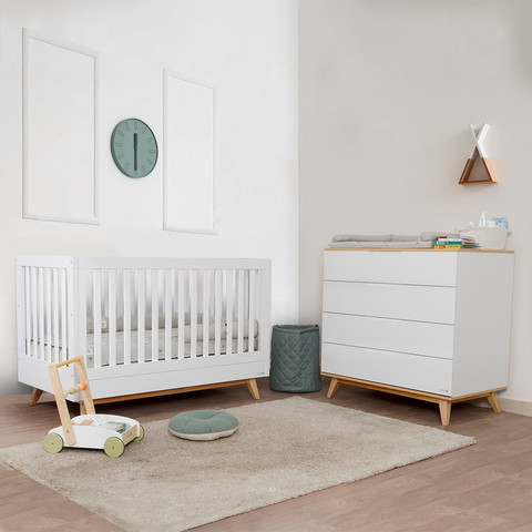 שידת אחסנה קלואי לבן/עץ - Chloie™ Dresser White/Wood 100 cm