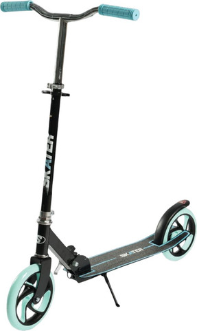 קורקינט ספורט BIG WHEEL SPORT עד 100 ק"ג, מתקפל, רגלית וגלגלי 200 מ”מ - טורקיז