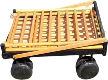 עגלול עץ מתקפל 4X2 - טבעי