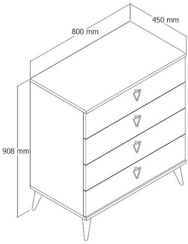 Versa-Ce 3612 – שידת מגירות