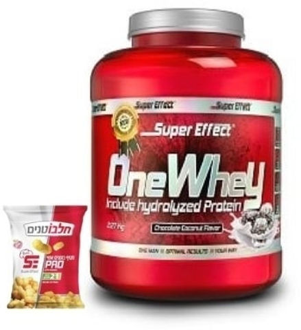 אבקת חלבון One Whey טעם קרם עוגיות +חטיף חלבון בוטנים