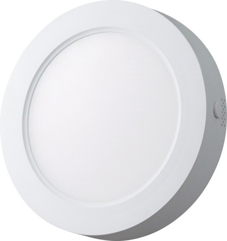 פאנל לד צמוד אינטגרלי עגול 6" 12W, אור חם