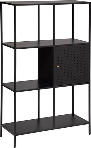 יחידת מדפים מעוצבת ויוקרתית לבית מסדרת Black