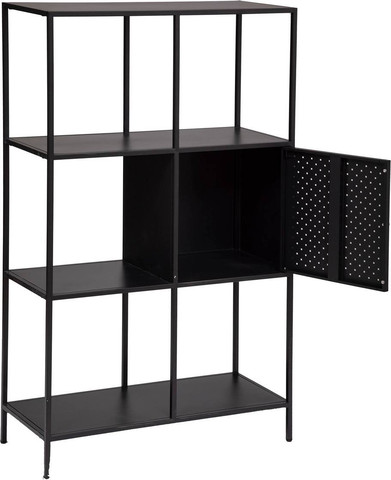 יחידת מדפים מעוצבת ויוקרתית לבית מסדרת Black
