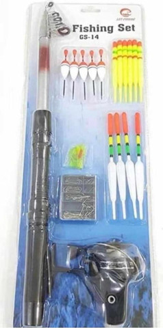 סט חכה טלסקופית עם רולר לילדים