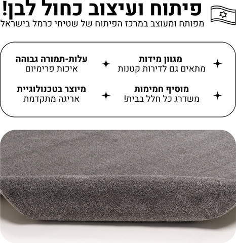 שטיח בלגי בעיצוב חלק עם מראה אלגנטי - דגם מאוריציוס 3 במידה 290*200 ס"מ