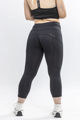 טייץ 7/8  שחור גזרה גבוהה