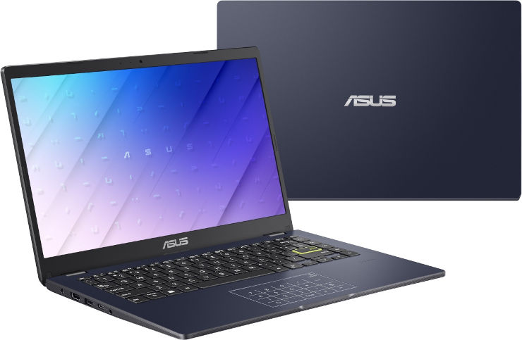 מחשב נייד ASUS E410 14""/celeronN4020/4GB/64G/w10H/1y/BLUE
