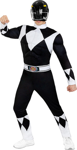 תחפושת פוואר רנג'רס שחור  Black Power Ranger