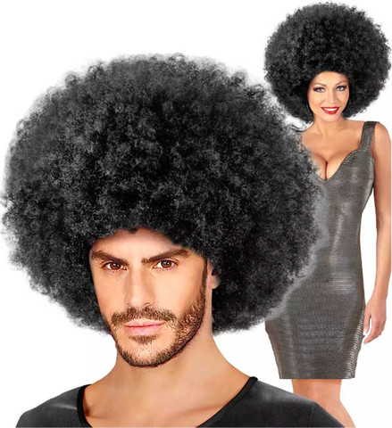 פאה אפרו ענקית שחורה
