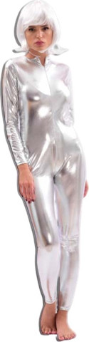 אוברול כסף לאישה ONE Size XS -S