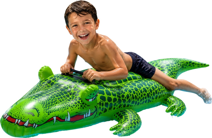 תנין רכיבה מתנפח לילדים 140 ס"מ