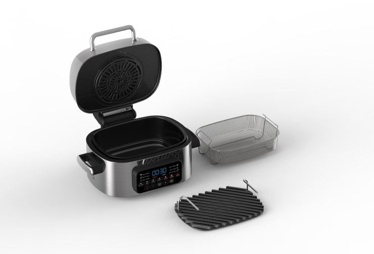 מולטי גריל 6 ליטר – SMOKLESS GRILL – בעל 7 תוכניות בישול! מבית XENON