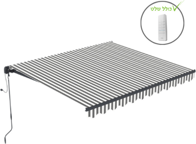 סוכך חשמלי עם שלט 250X200 דגם אלקטריק