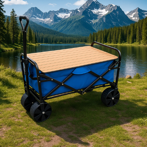 עגלת קמפינג כולל שולחן אלומניום מתקפל דגם TrailMate