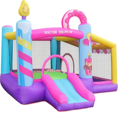 מתקן קפיצה מתנפח עם מגלשה דגם DD-72002