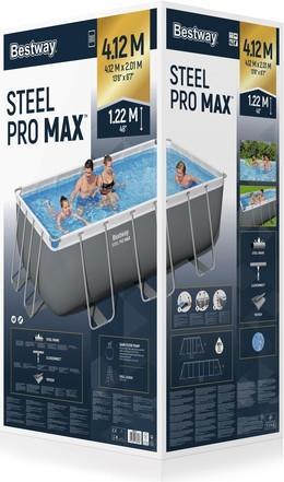 בריכת שחייה מלבנית דגם 56457 4.12×2.01 BestWay
