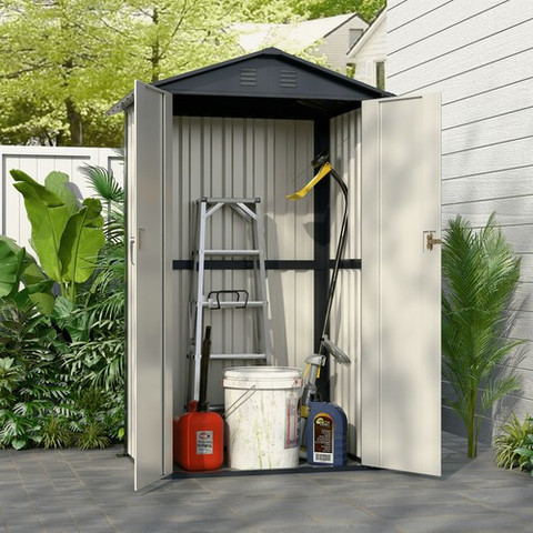 מחסן מתכת פרמיום דגם 1.85X1.20 Garden Top DS1