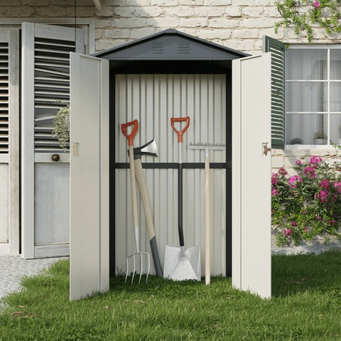מחסן מתכת פרמיום דגם 1.85X1.20 Garden Top DS1