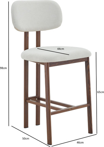 זוג כיסאות בר דגם יונית בז'