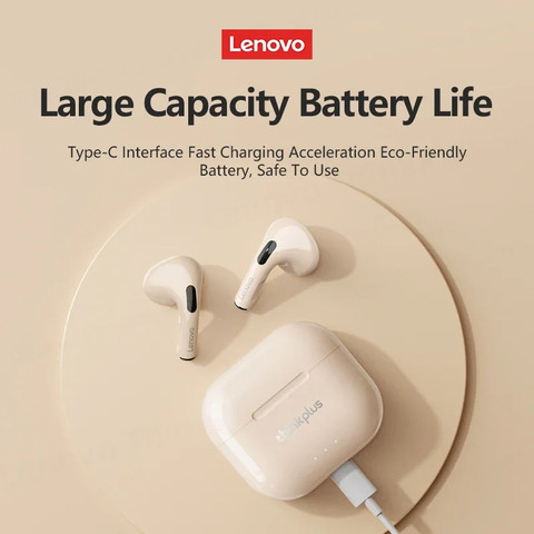 Lenovo LP40 Plus | אוזניות אלחוטיות קלות במיוחד עם חיבור מהיר