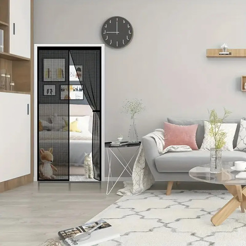 וילון רשת מגנטי דוחה חרקים ויתושים | בהתקנה עצמית פשוטה וקלה