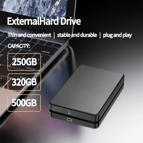 כונן SSD חיצוני נייד 500GB | מהיר, קומפקטי ועמיד לגיבוי ואחסון נתונים