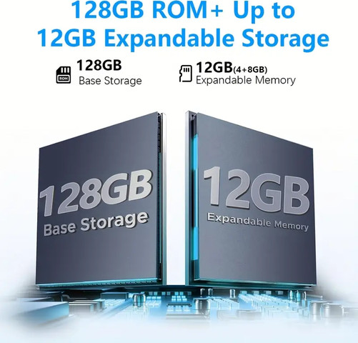 טאבלט חכם ועוצמתי עם מערכת הפעלה Android 15, זיכרון RAM 12GB ואחסון פנימי של 128GB ROM