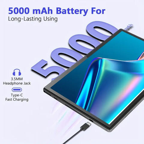 טאבלט חכם ועוצמתי עם מערכת הפעלה Android 15, זיכרון RAM 12GB ואחסון פנימי של 128GB ROM