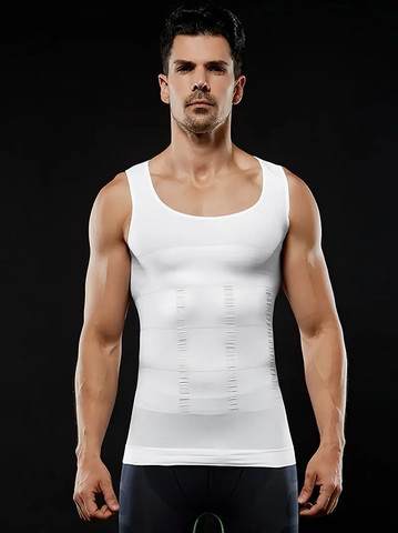 גופיית חיטוב לגברים Compression Shaper – חולצת ספורט מחטבת לתמיכה ביציבה, עיצוב הבטן והידוק החזה מידה XL