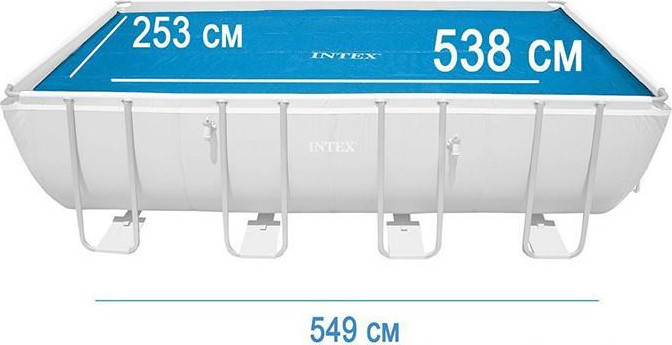 כיסוי סולארי לבריכה מלבנית Intex 29026 5.49X2.74
