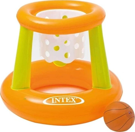 חישוק כדורסל צף לבריכה דגם 58504 מבית Intex כתום-ירוק