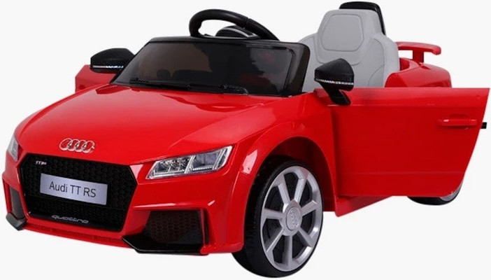 מכונית  12V דגם Audi Tt כולל שלט צבע אדום
