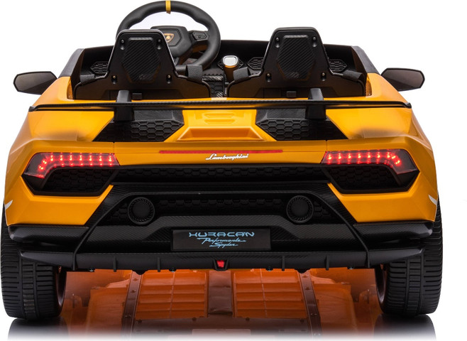 רכב ממונע למבורגיני - Lamborghini 12 V הוריקן -צהוב
