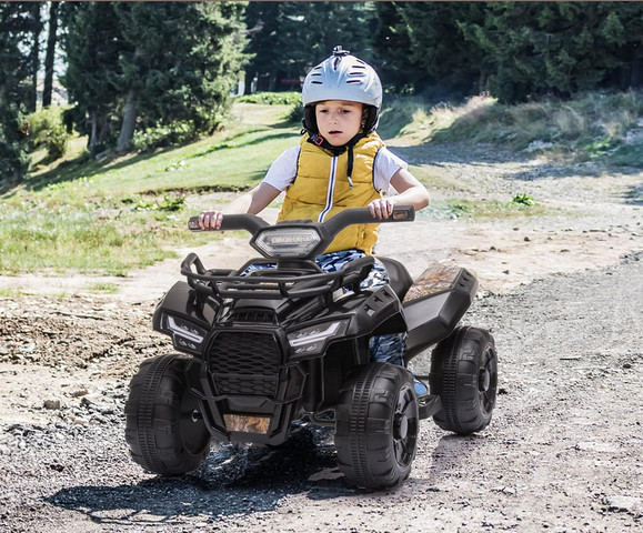 טרקטורון  ממונע לילדים 6V  דגם XT -צבע שחור