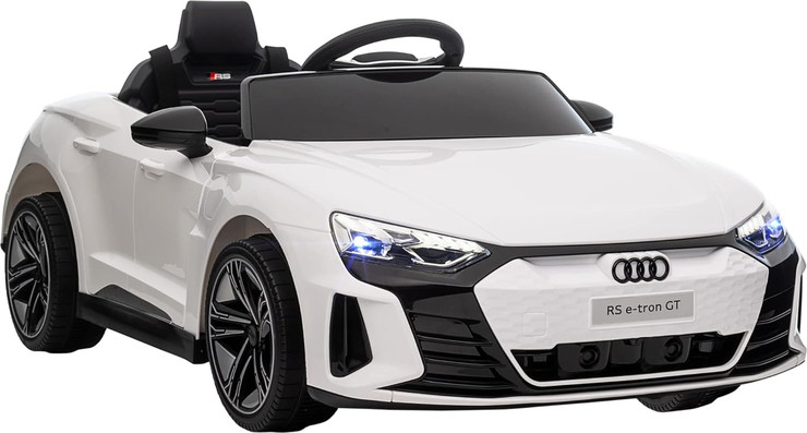 מכונית ממונעת AUDI ספורט E-Tron 24V GT -צבע  לבן