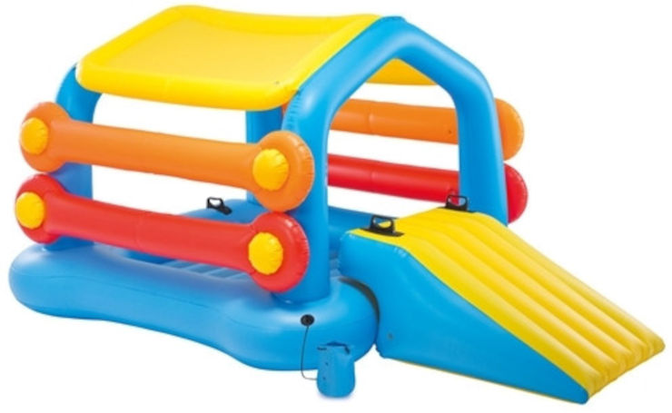 אי צף מתנפח לבריכה הכולל מגלשה וגגון 58294