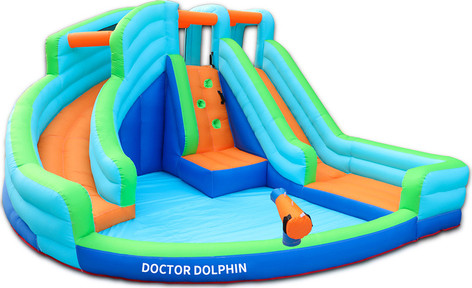מתנפח בריכה+2 מגלשות +קיר טיפוס דגם DD73002
