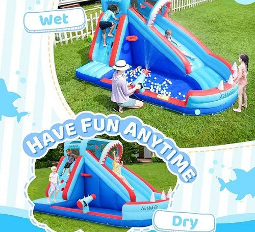 מתנפח לילדים כריש בריכה A-830466