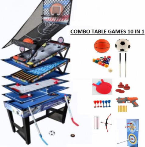 שולחן משחק מולטי 10 משחקים ב1 COMBO