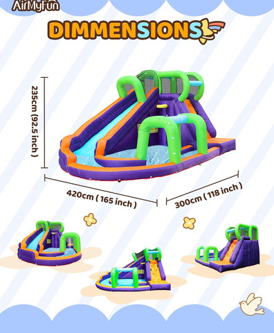 מתקן מתנפח מגלשת מים 83018