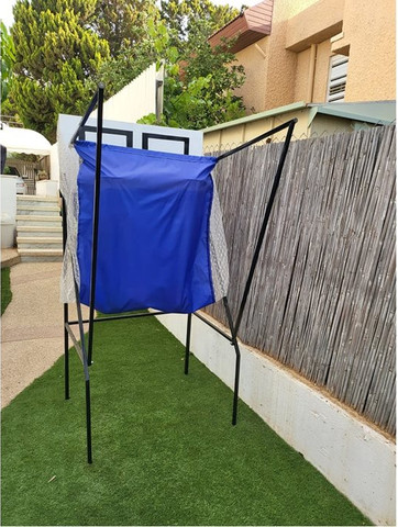 מתקן סל זוגי מתקפל חזק