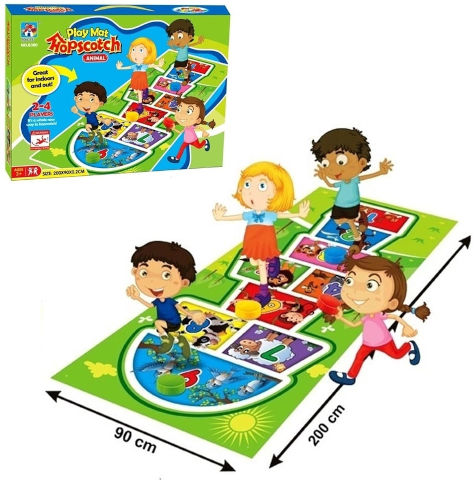 משחק לחצר/גינה: משחק קלאס צבעוני ענק