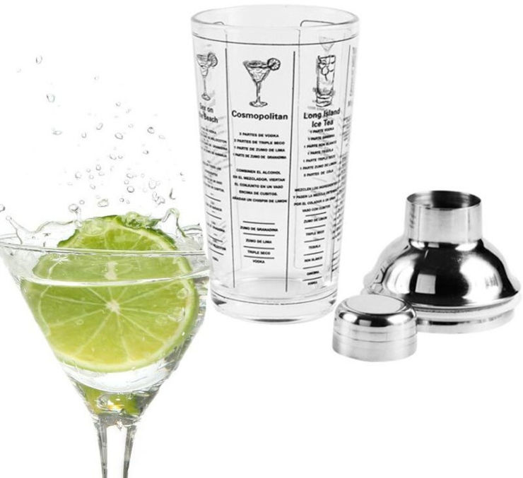 שייקר זכוכית קוקטיילים 400ml