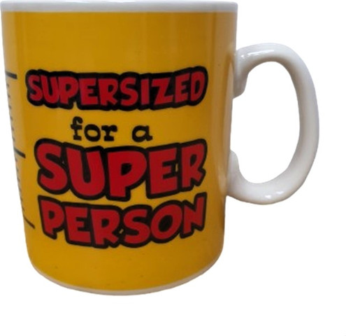 ספל ענק 900 מל – SUPERSIZED for a SUPER PERSON