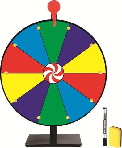 גלגל פרסים מחיק – גלגל מזל מסתובב 30 ס”מ